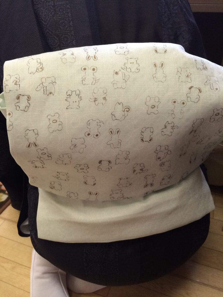 染の西原 動物柄 名古屋帯