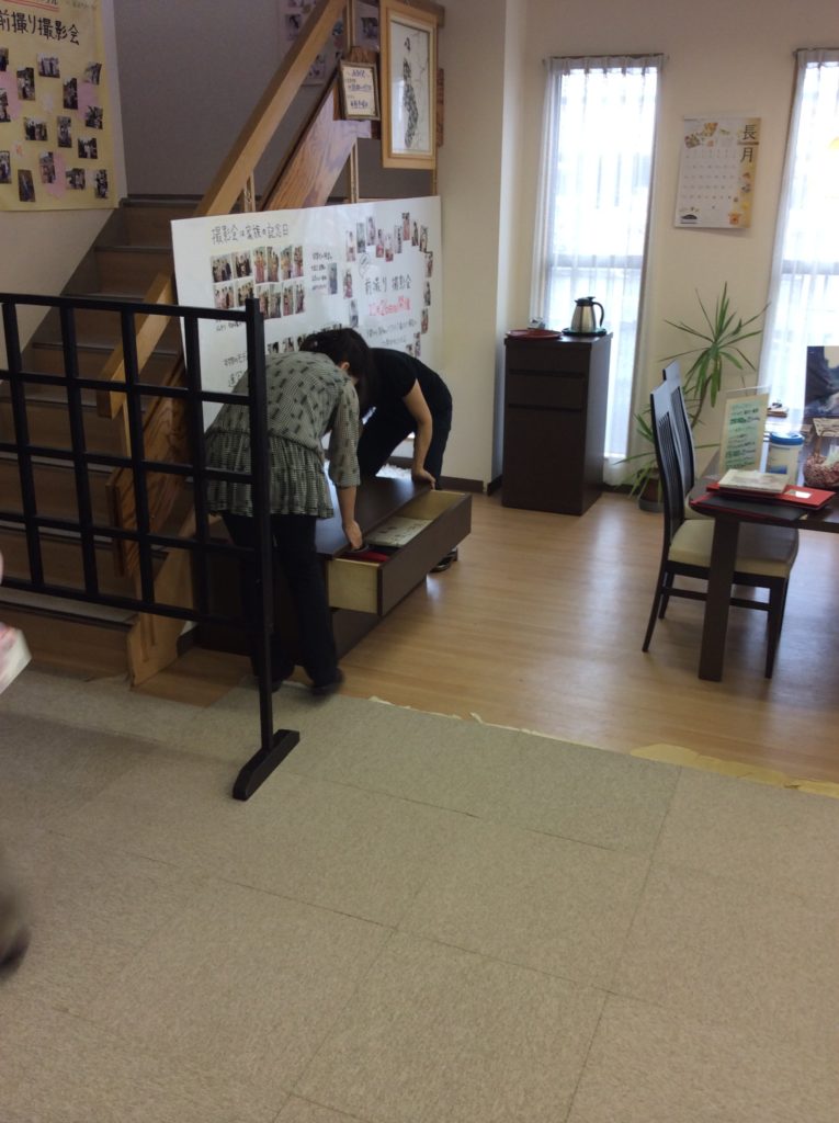 山本呉服店池田店 展示会準備3