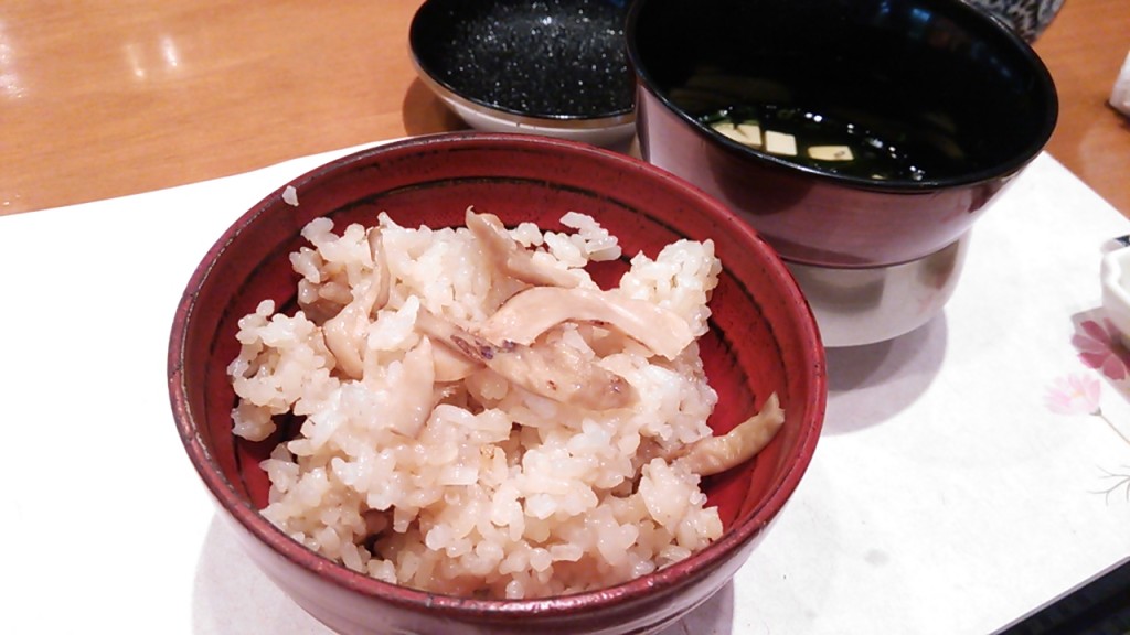 山本呉服店日帰り旅行　松茸の会　飯田市　柚木元　松茸ごはん