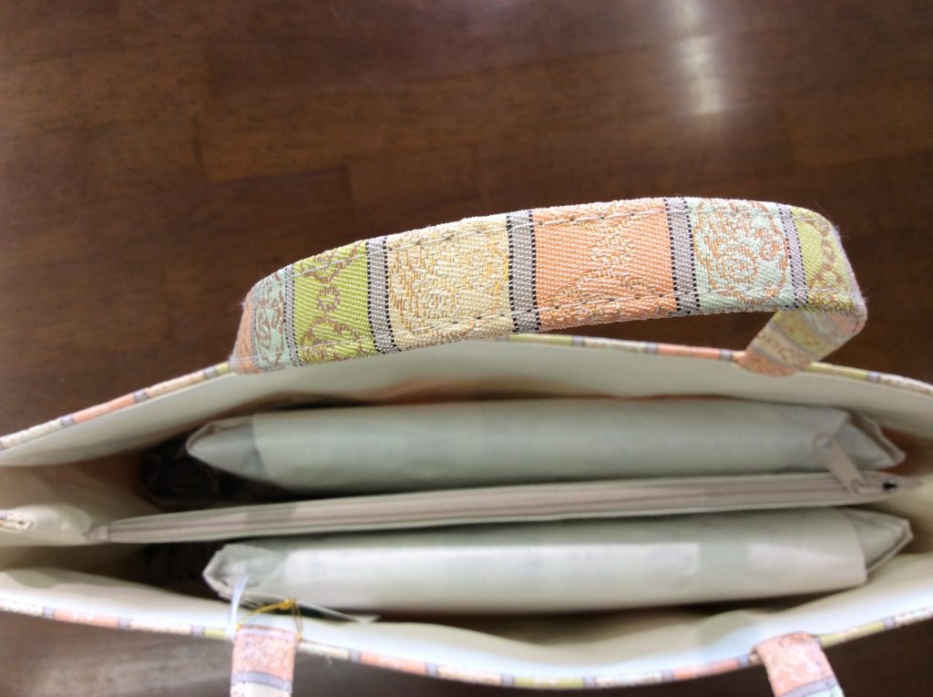 着物用トートバッグ ママトート 正倉院柄 上