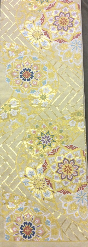 袋帯　ゴールド