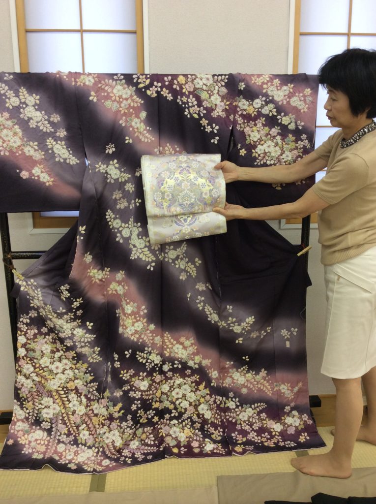 桐屋翠山工房　訪問着　袋帯　コーディネート２