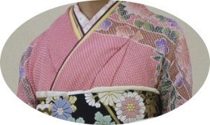 藤娘きぬたや 総絞り振袖 小紋バック