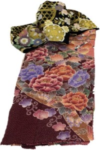 藤娘きぬたや総絞り振袖 ピンク こもんばっく