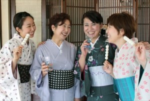 出来上がり着物 女子会