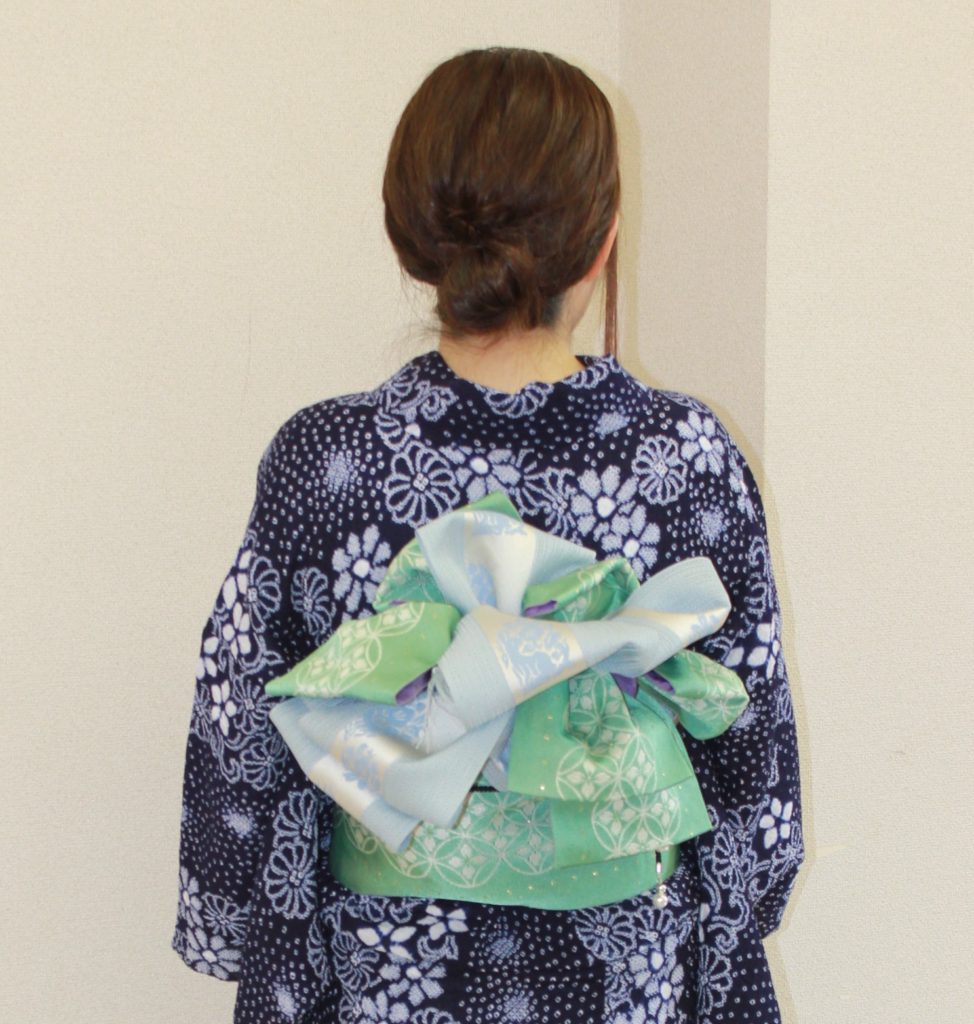 浴衣帯２本むすび