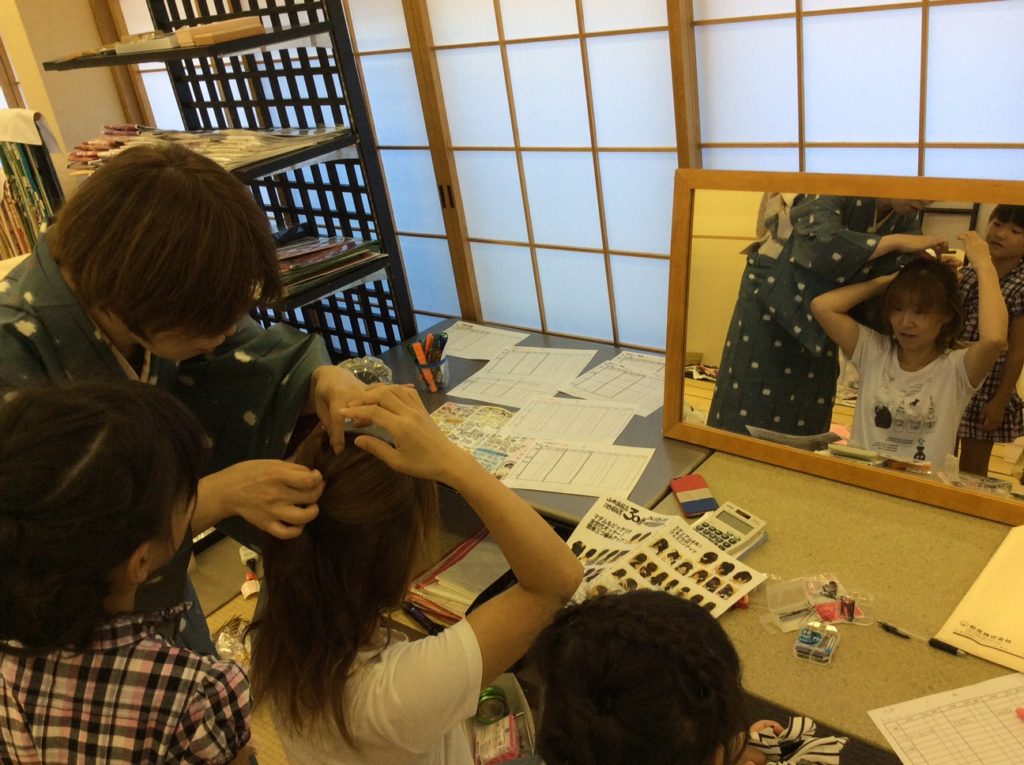 山本呉服店30周年祭ヘアアレンジ