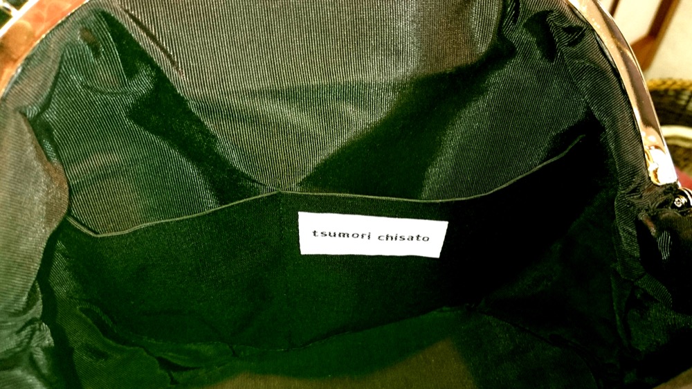 ツモリチサト がま口ハンドバッグ ボルドー