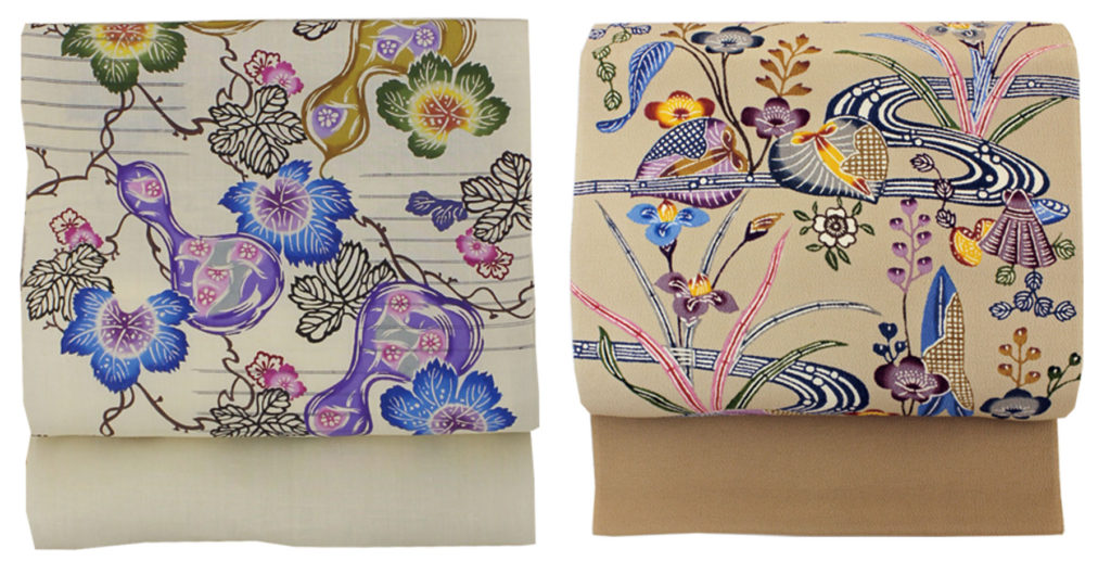 琉球紅型　名古屋帯