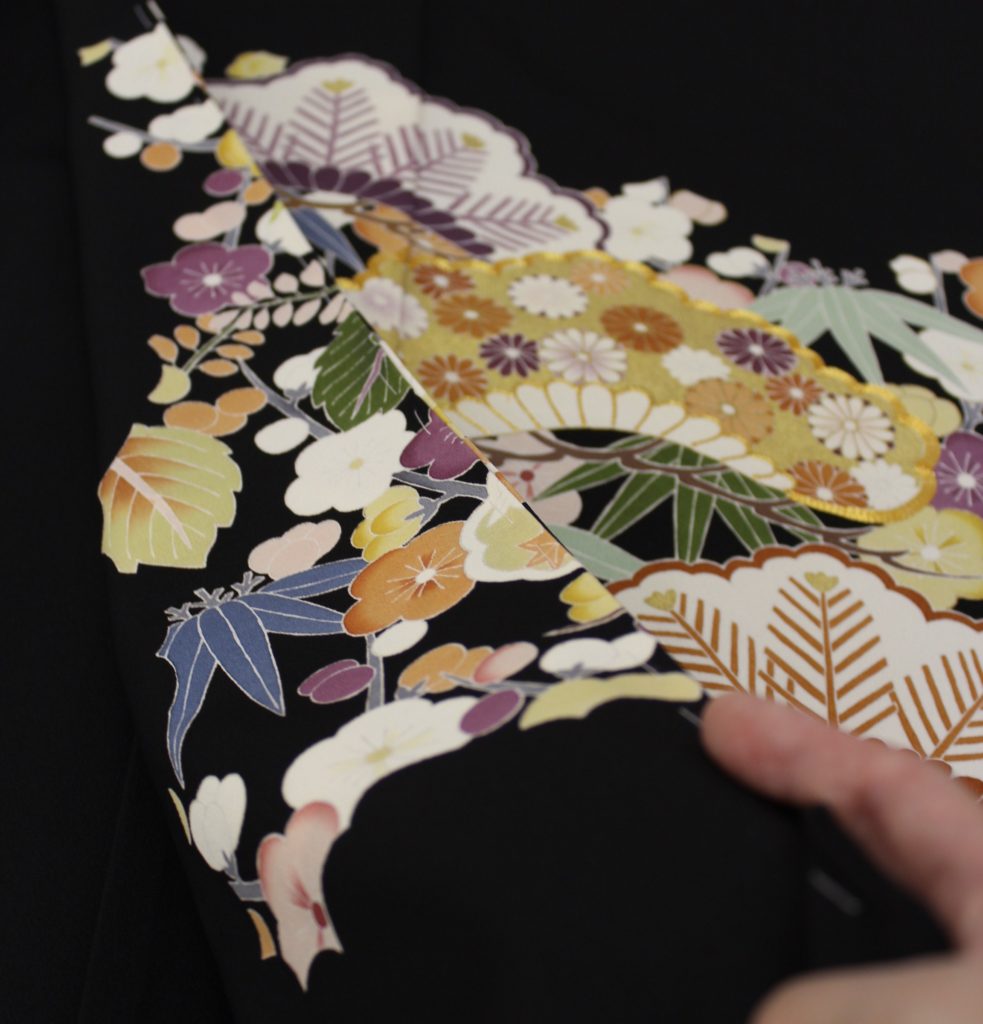 黒留袖 八掛部分