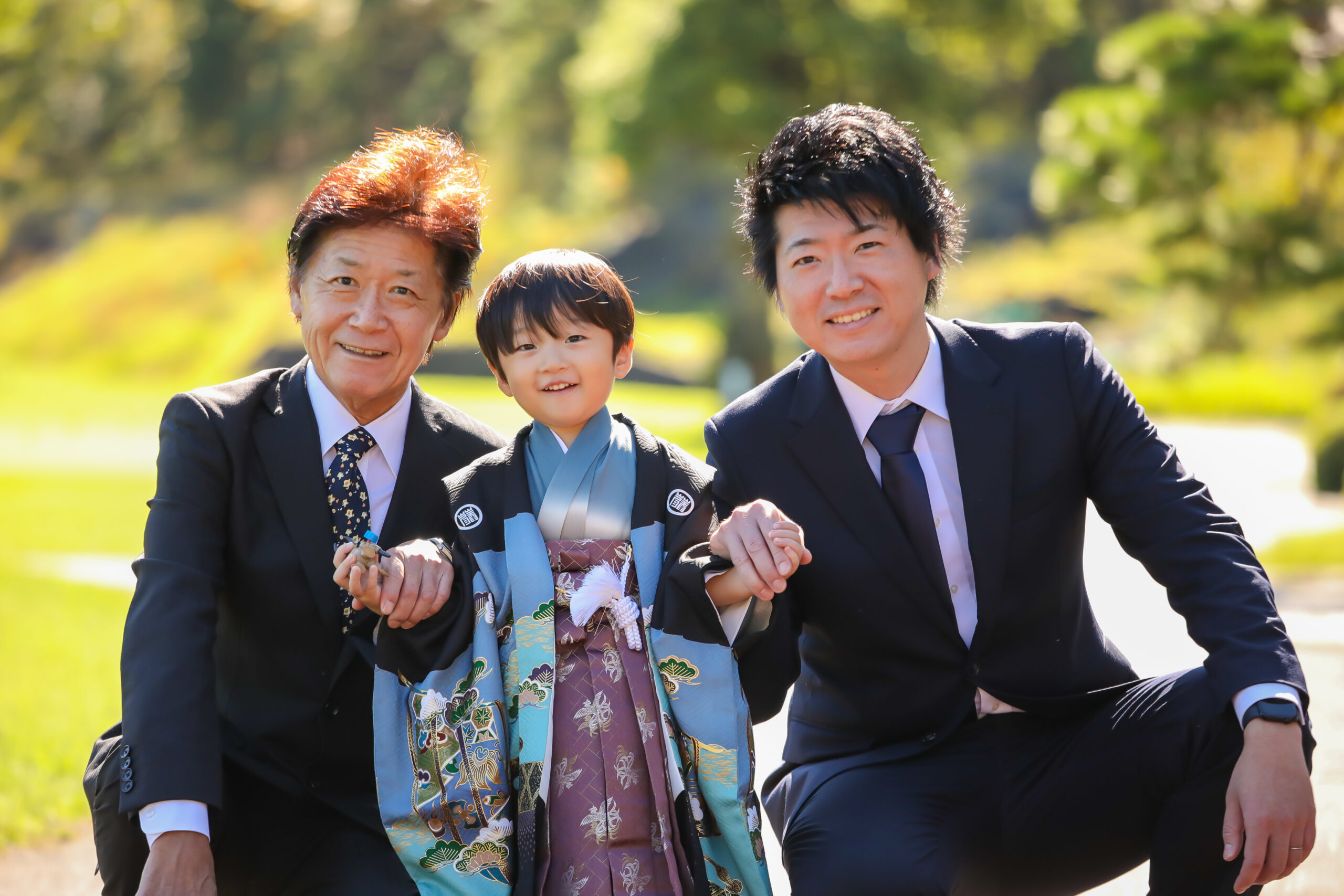 男の子の誕生から七五三まで、家族の想いを込めたお祝いの着物 男児